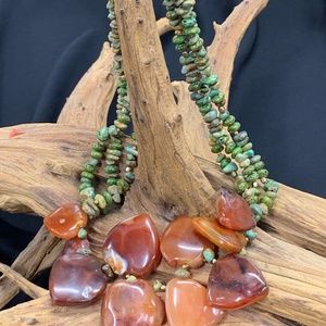 Carnelian & Turquoise Necklace
